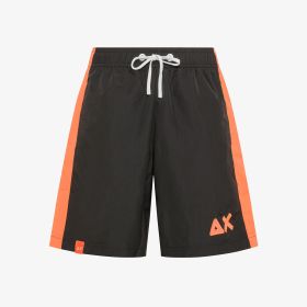 Black nylon beach shorts