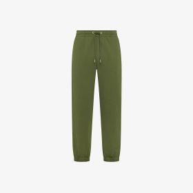 Pantaloni in felpa di cotone verde scuro