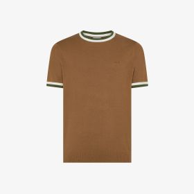Fox brown cotton knit T-shirt