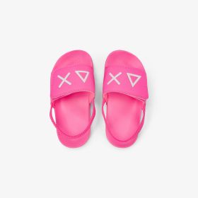 Fuchsia fluo PU slides