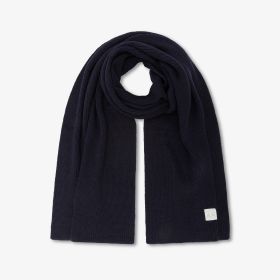 Sciarpa in misto lana navy blue