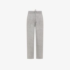 Pantaloni in lana e cashmere grigio chiaro