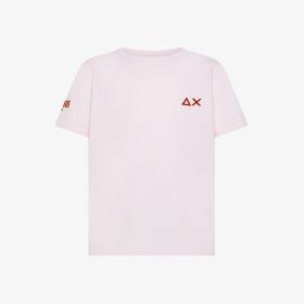 T-shirt in jersey di cotone rosa