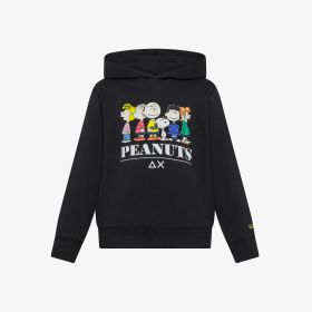 Black Peanuts cotton hoodie
