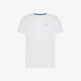 T-shirt girocollo in jersey bianco