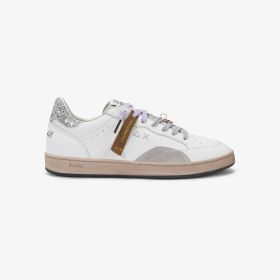 Sneaker Urban Street in pelle con charm bianco