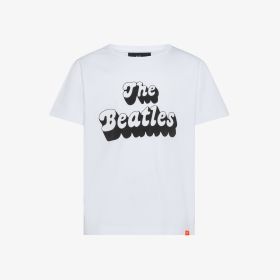 T-shirt The Beatles x SUN68 in cotone con stampa bianco