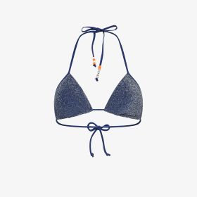 Bikini mare in lurex blu navy