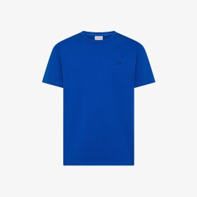 T-shirt girocollo in cotone royal blue