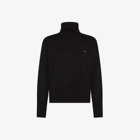 Black wool turtleneck jumper