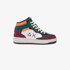 Sneaker Boy's Big Basket Evo Midi in PU bordeaux