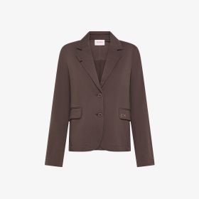 Blazer in felpa di cotone marrone