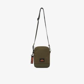 Dark military green nylon crossbody bag