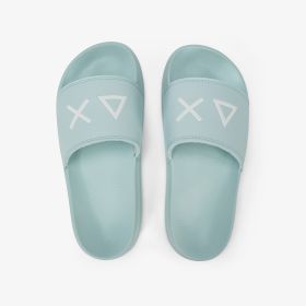 Ciabatte in PU verde acquamarina