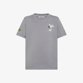 T-shirt Peanuts in cotone grigio medio