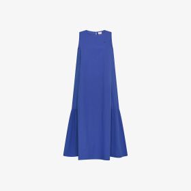 Avio blue cotton jersey dress
