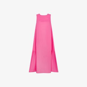 Fuchsia cotton jersey dress