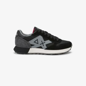Black Jaki 2.0 Solid nylon and suede sneaker