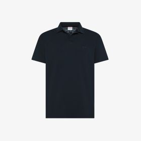 Polo in piquet di cotone blu navy