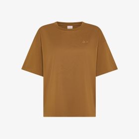 Fox brown oversized cotton jersey T-shirt