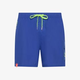 Shorts mare in nylon blu royal