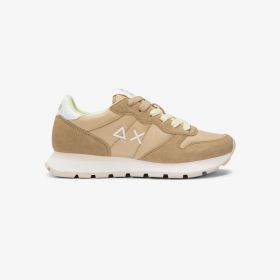 Sneaker Ally Solid in suede e nylon beige