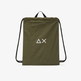 Zaino in nylon verde scuro