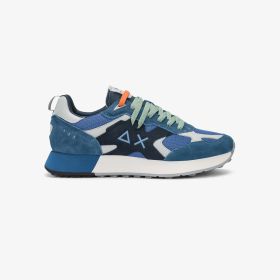 Sneaker Jaki Outdoor in nylon e suede blu avio scuro