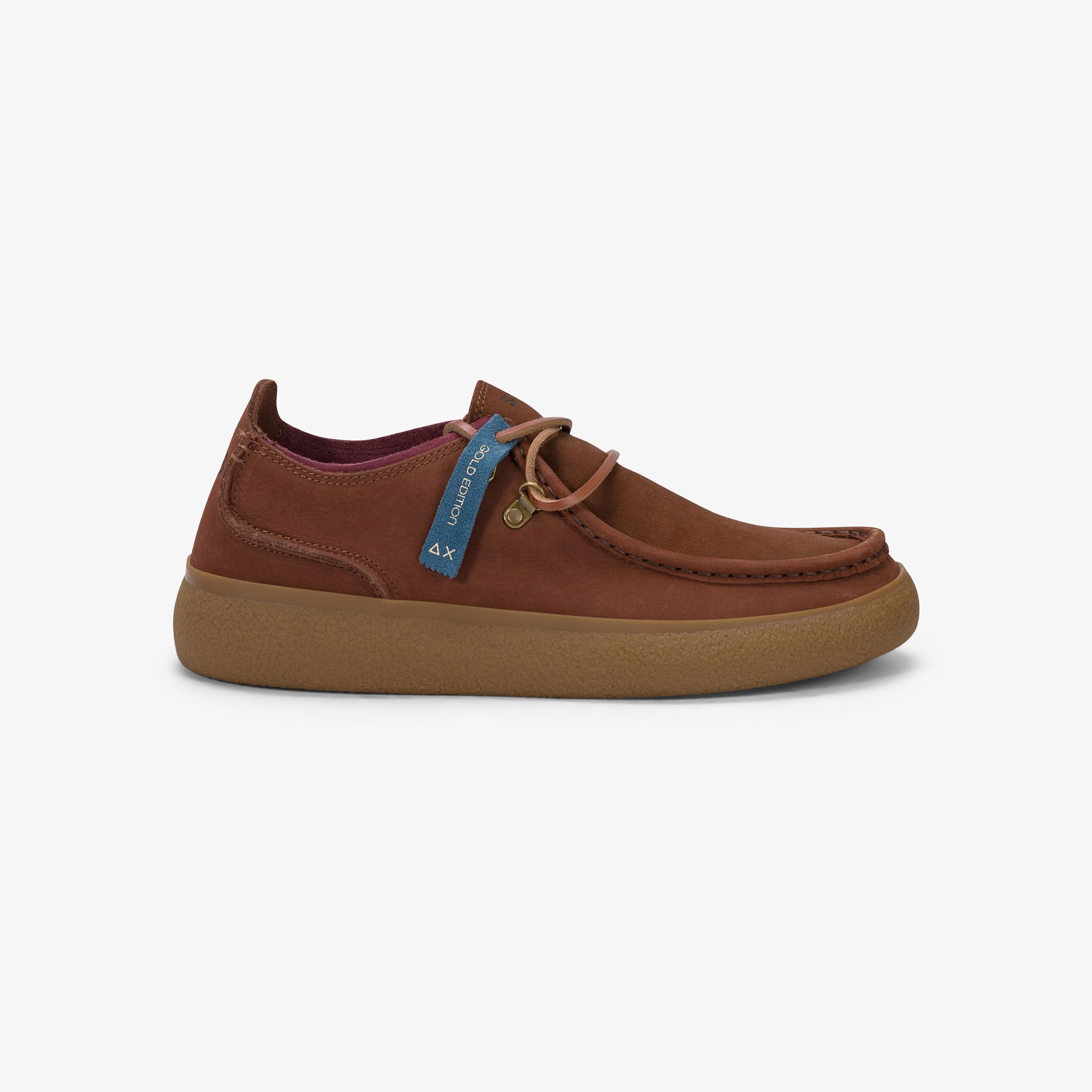 Rust orange Luis leather Wallabee loafers