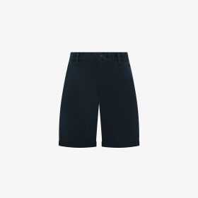Navy blue cotton chino shorts