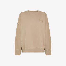 Stone grey cotton sweatshirt