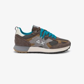 Sneaker Jaki Outdoor in suede e nylon marrone