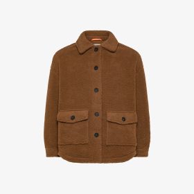 Cacao brown teddy overshirt