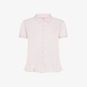 Camicia in piquet di cotone rosa