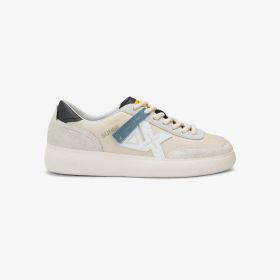 Sneaker Luis in nylon e suede bianco