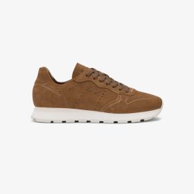 Sneaker Tom Raw Edge in suede marrone volpe