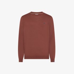 Maglia in cotone marrone cacao