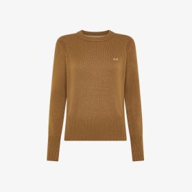 Desert brown wool and cashmere blend jumper