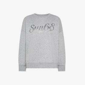 Sweatshirt over glitter logo basic fl