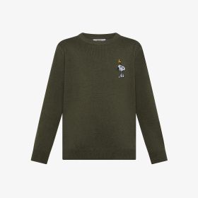 Maglia Peanuts in cotone e lana militare scuro