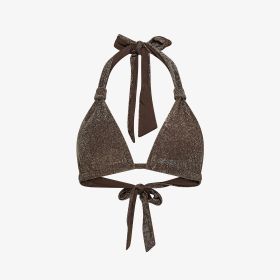 Top mare in lurex marrone cacao