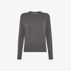 Dark grey wool and cashmere blend jumper