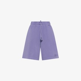 Shorts in felpa di cotone lilla