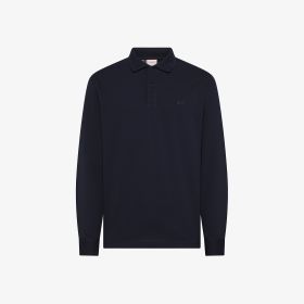 Polo contrast fabric elbow l/s