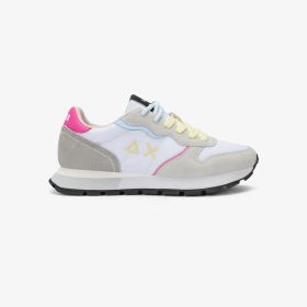 Sneaker Ally Color Explosion in suede e nylon bianco