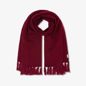 Sciarpa in misto lana bordeaux