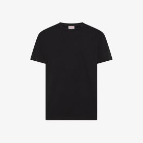 T-shirt girocollo in cotone nero