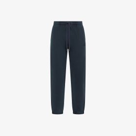 Pantaloni in felpa di cotone blu navy