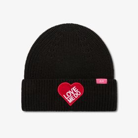 Berretto beanie The Beatles x SUN68 con patch nero
