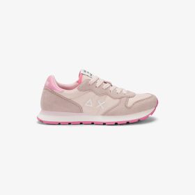 Sneaker Girl's Ally Solid in suede e nylon rosa porcellana